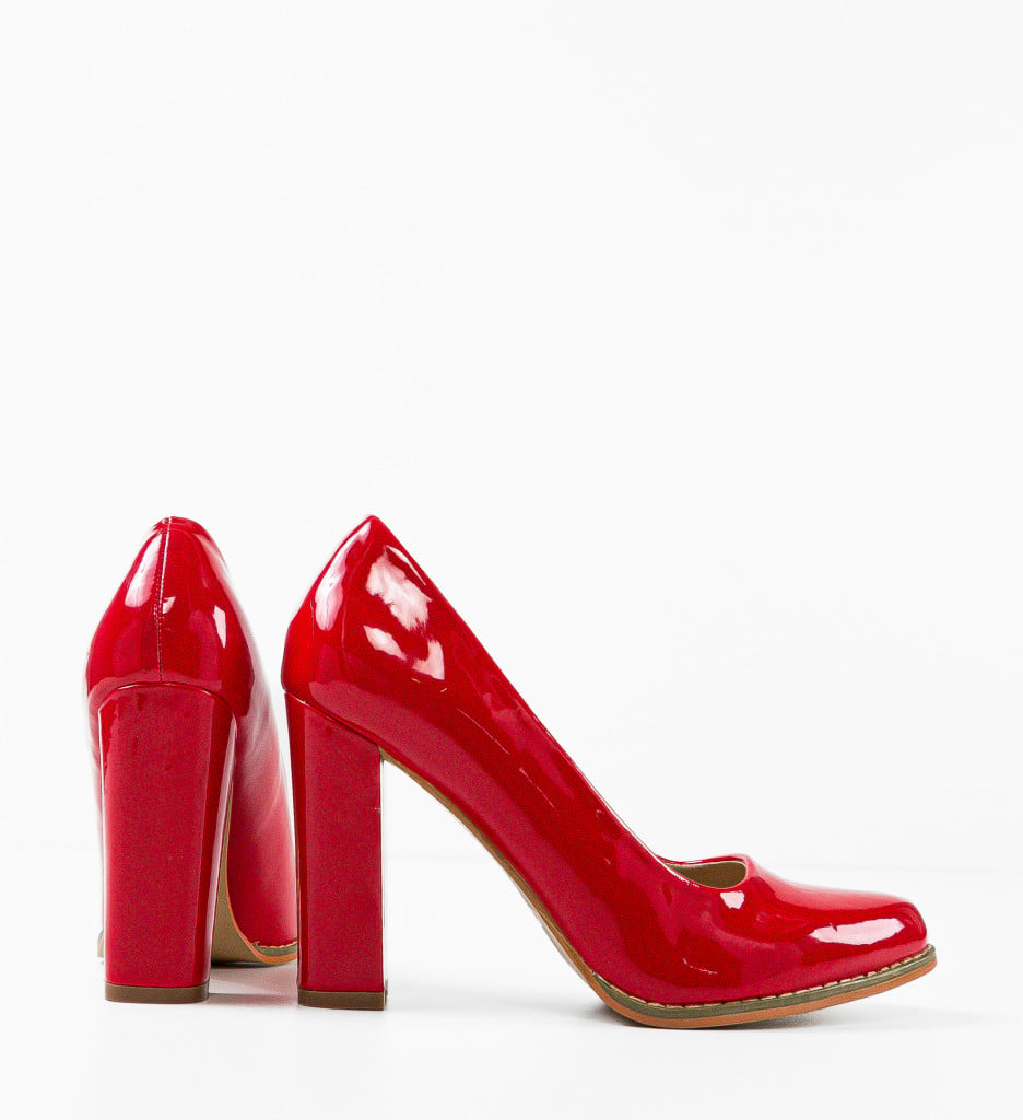 Pantofi Dama Sulfo Rosii - Eleganță și Stil - imagine 9