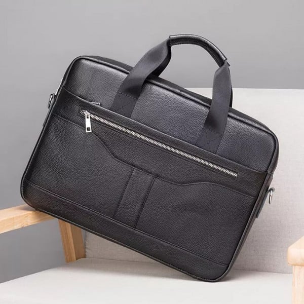 Servieta Andy GT1310 Piele Naturală Laptop Negru - imagine 5