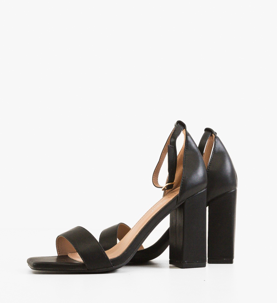 Sandale Toc Elodie Negre - Eleganță și Stil - imagine 5