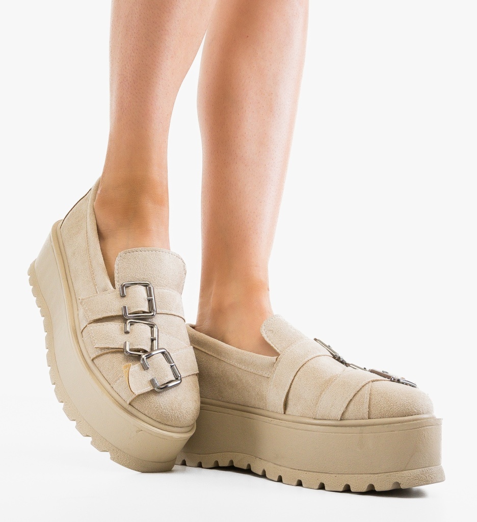Pantofi Casual Darqu Bej – Confort și Eleganță - imagine 2