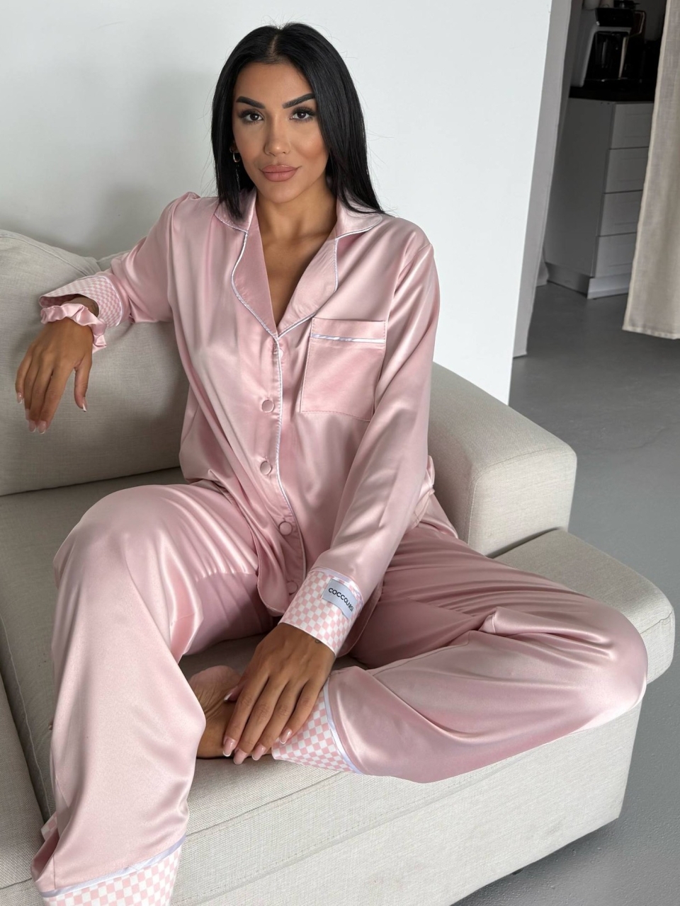 Set Pijama Dama 2 Piese Delis Roz - imagine 4