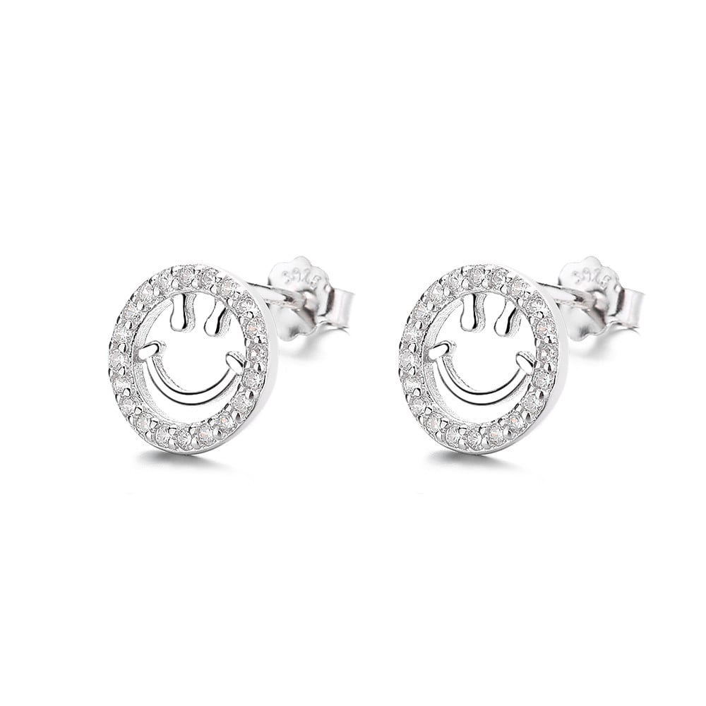 Cercei Argint 925 Haifeng Smiley Face