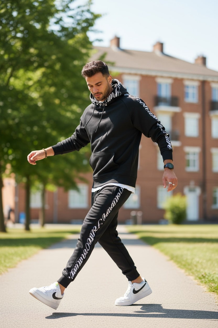 Trening Barbati Slim Fit Negru | Stil & Confort