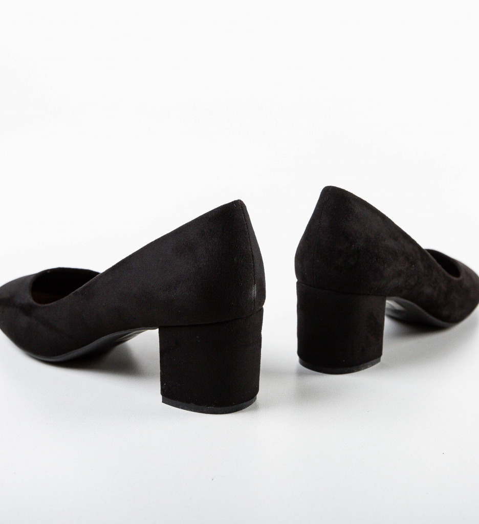 Pantofi Yerkam Negri Eleganți cu Toc - imagine 5