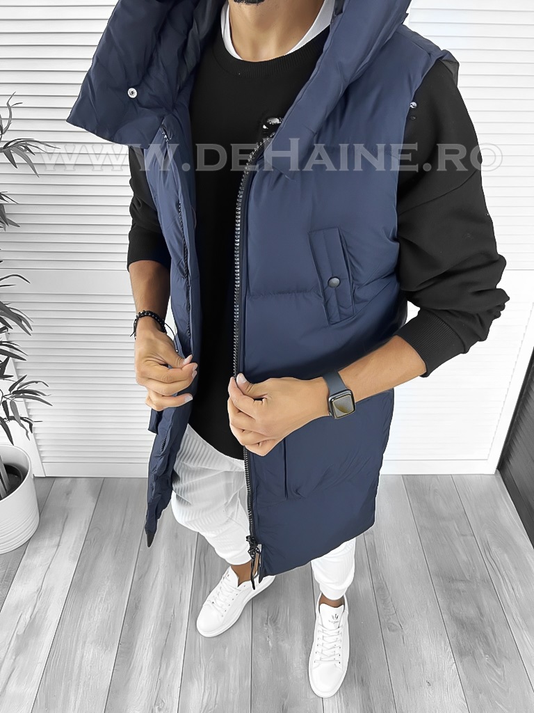 Vesta Barbati Bleumarin Sport Slim Fit