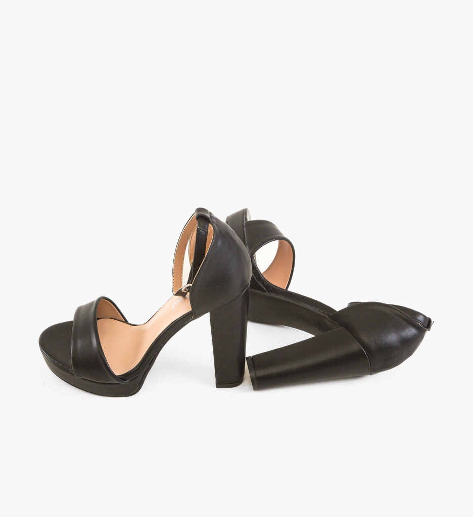 Sandale cu Toc Olson Negre - Eleganță - imagine 5