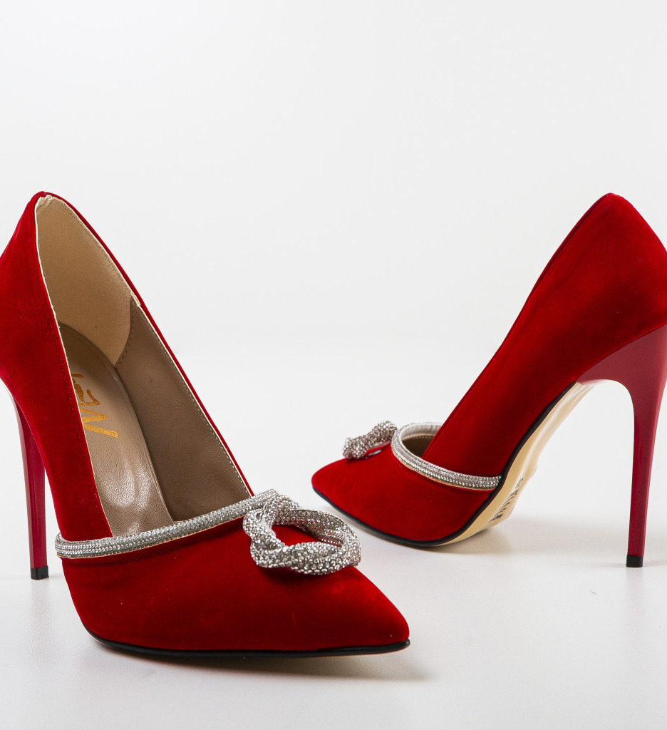 Pantofi Raga Rosii cu Toc - Eleganță și Stil - imagine 5