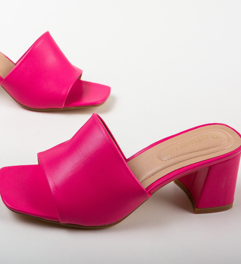 Sandale cu Toc Pope Fuchsia | Culoare și Eleganță - imagine 3