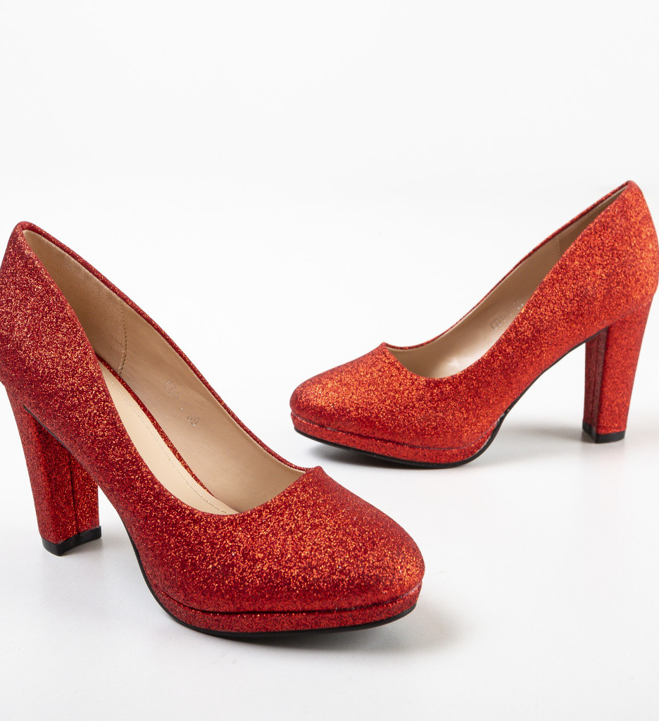 Pantofi Tregaza Rosii cu Toc - Eleganță Asigurată - imagine 6