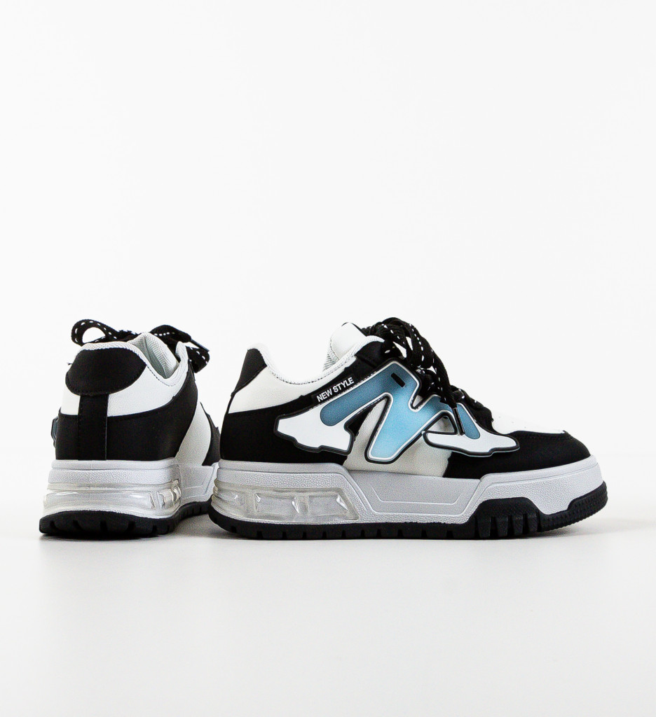Sneakers Niustile Negri | Stil și Confort Urban - imagine 5