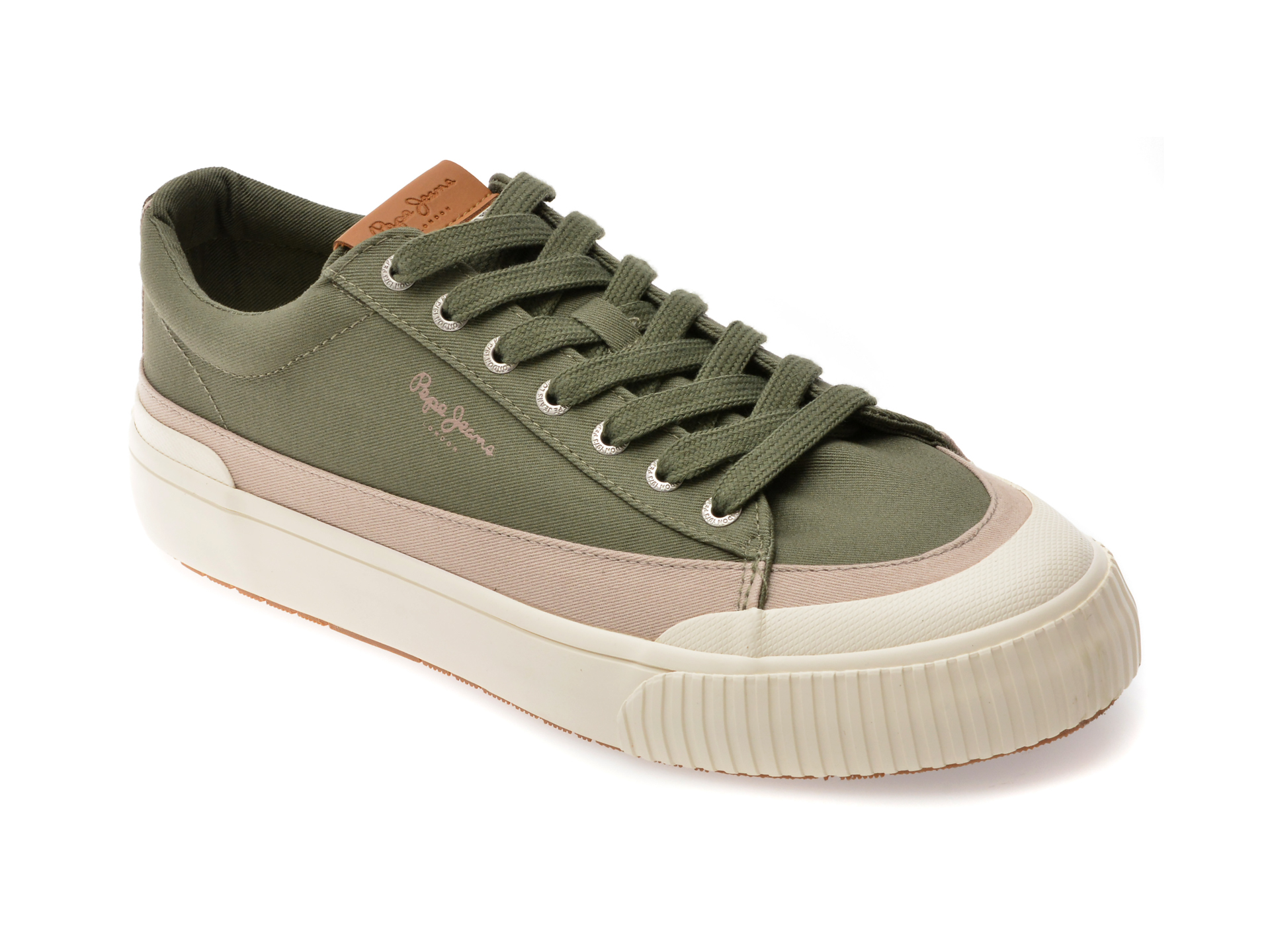 Pantofi Pepe Jeans BEN WASH Verzi | Stil Urban