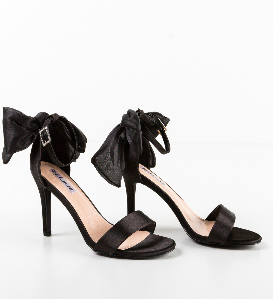 Sandale cu toc Jiske Negre - Eleganță și Stil - imagine 5