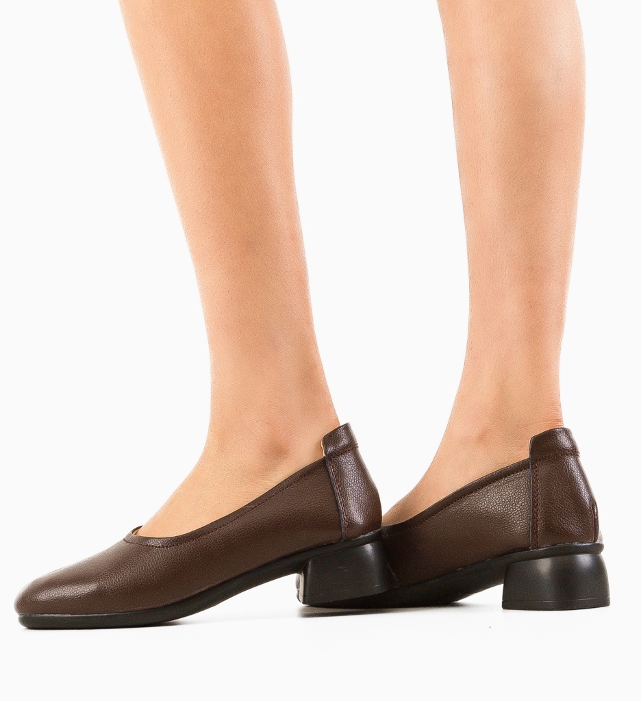 Pantofi Dama Myant Maro cu Toc Eleganți - imagine 2