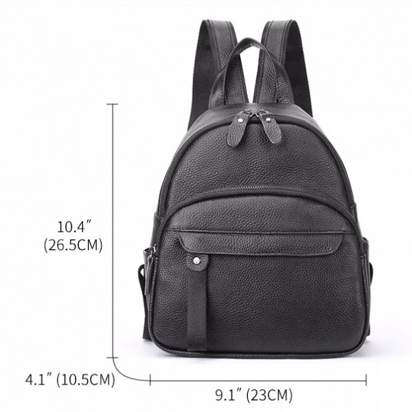 Rucsac Dama Piele Naturala Pfy Nylay GT1521 - imagine 6
