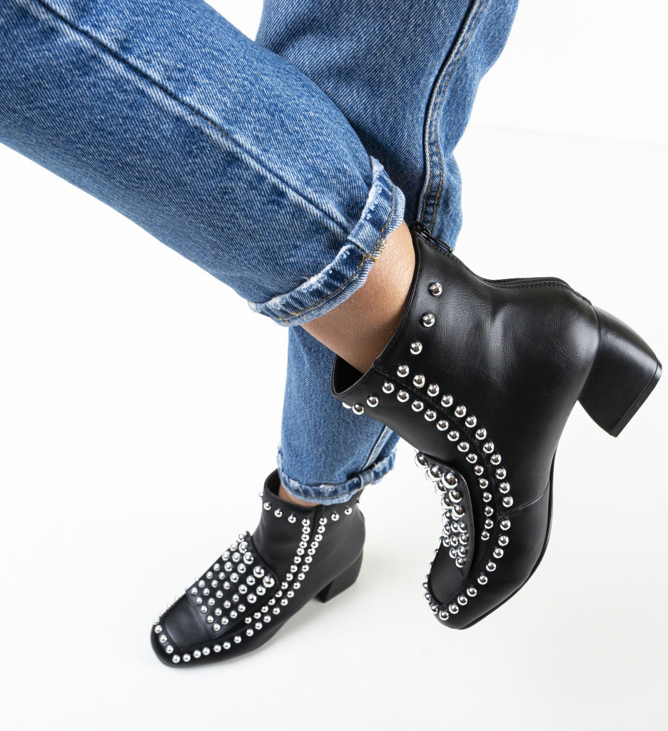 Botine Mcclain Negre - Comode și Moderne - imagine 4