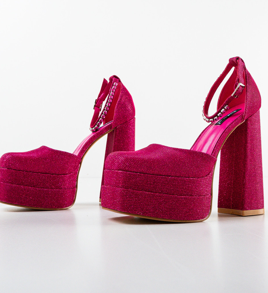 Pantofi dama Kierran Fuchsia eleganți și confortabili - imagine 6