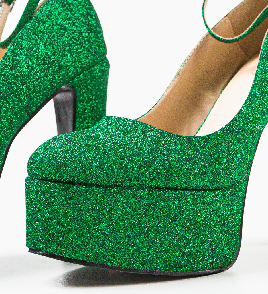 Pantofi Dama Verzi cu Toc - Eleganță Asigurată - imagine 8