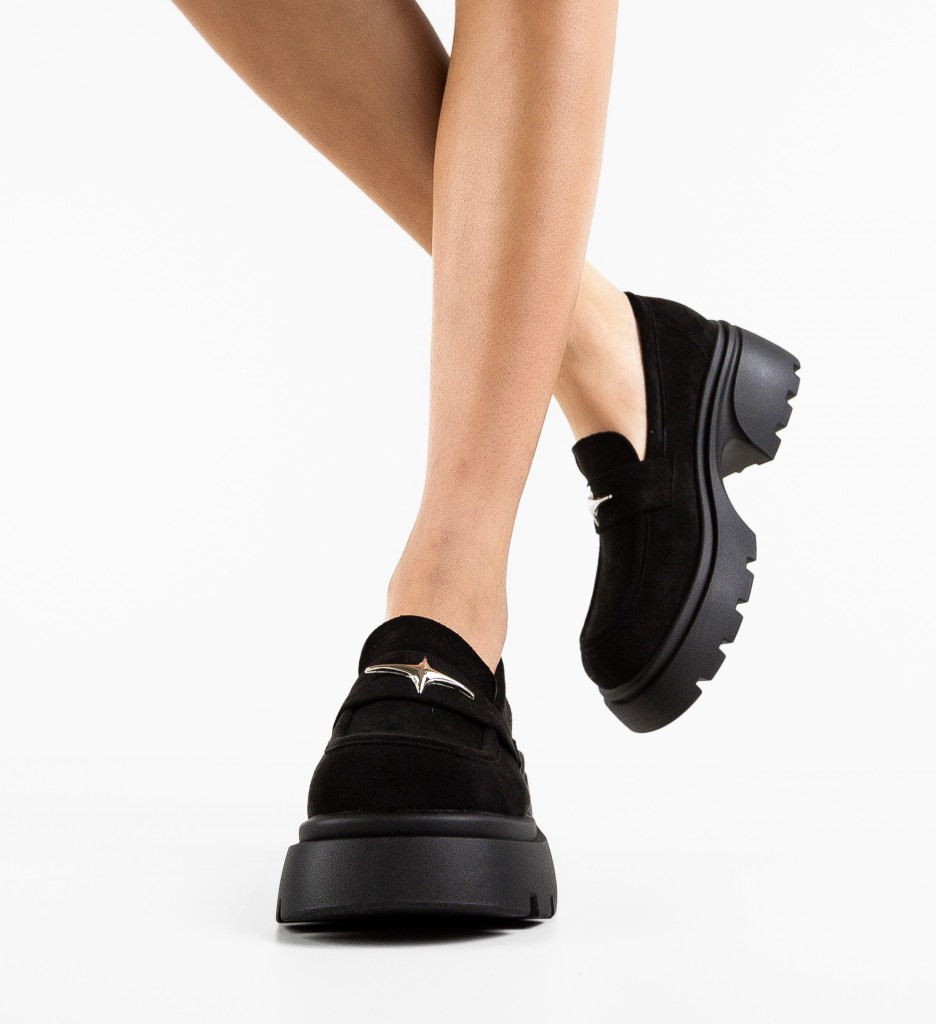 Pantofi Casual Dama Stelar Negri - Confort și Stil - imagine 2