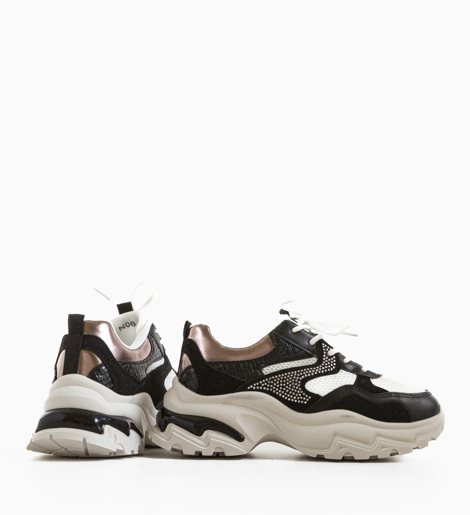 Sneakers Dama Leonarda Negri - Confort și Stil - imagine 6
