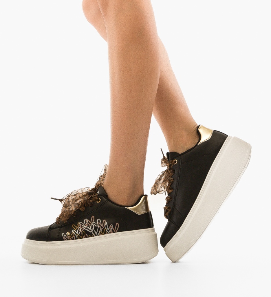 Sneakers Dama Ilius Negri - Confort și Stil - imagine 2