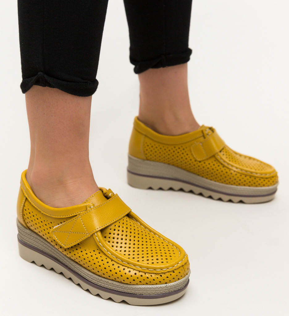 Pantofi Histria Galbeni - Confort și Stil Casual - imagine 5