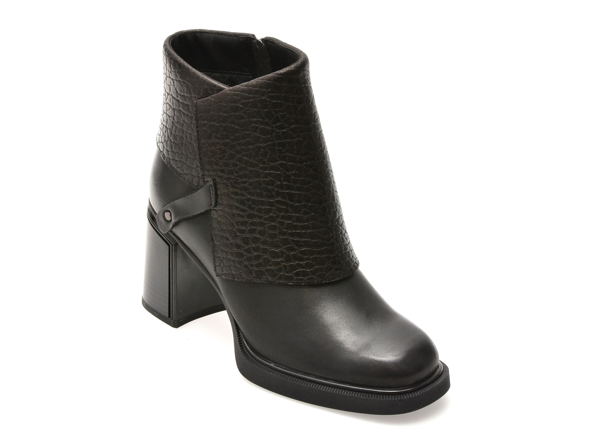Ghete Epica Negre din Piele Naturală - Eleganță Durabilă