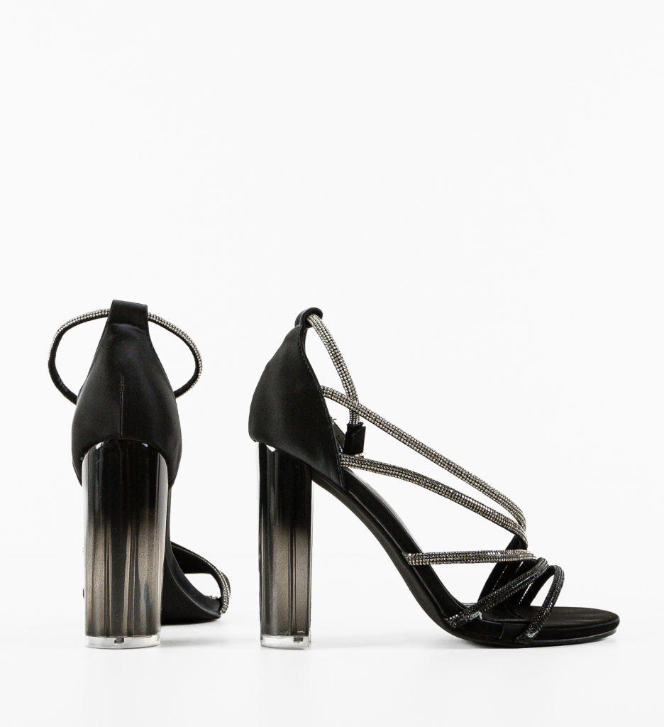 Sandale cu Toc Jericho Negre - Eleganta si Stil - imagine 5