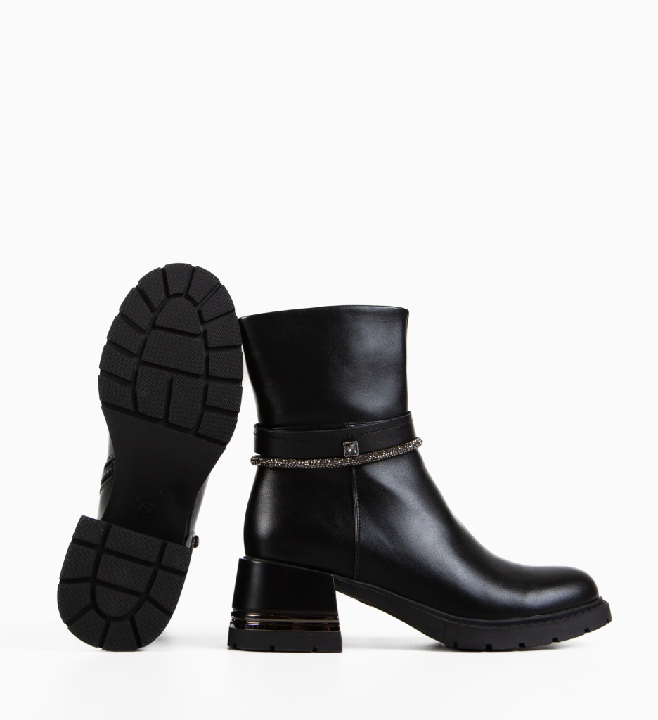 Ghete Dama Nutyo Negre | Eleganță și Confort - imagine 8