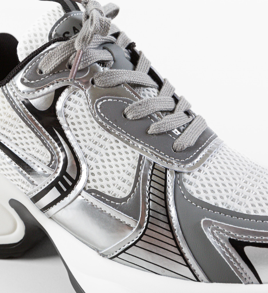 Sneakers Dama Sallyb Argintii - Stil și Confort - imagine 11