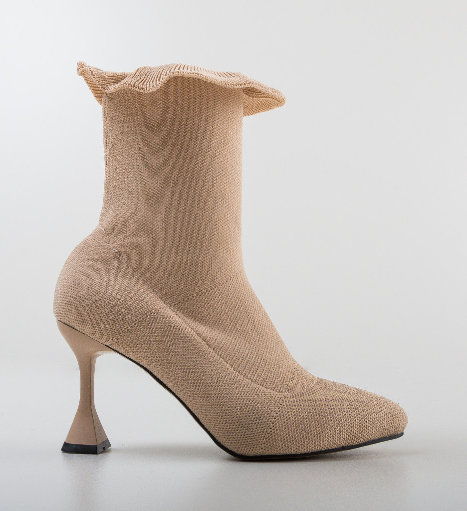Botine Serela Nude | Eleganță și Versatilitate - imagine 7