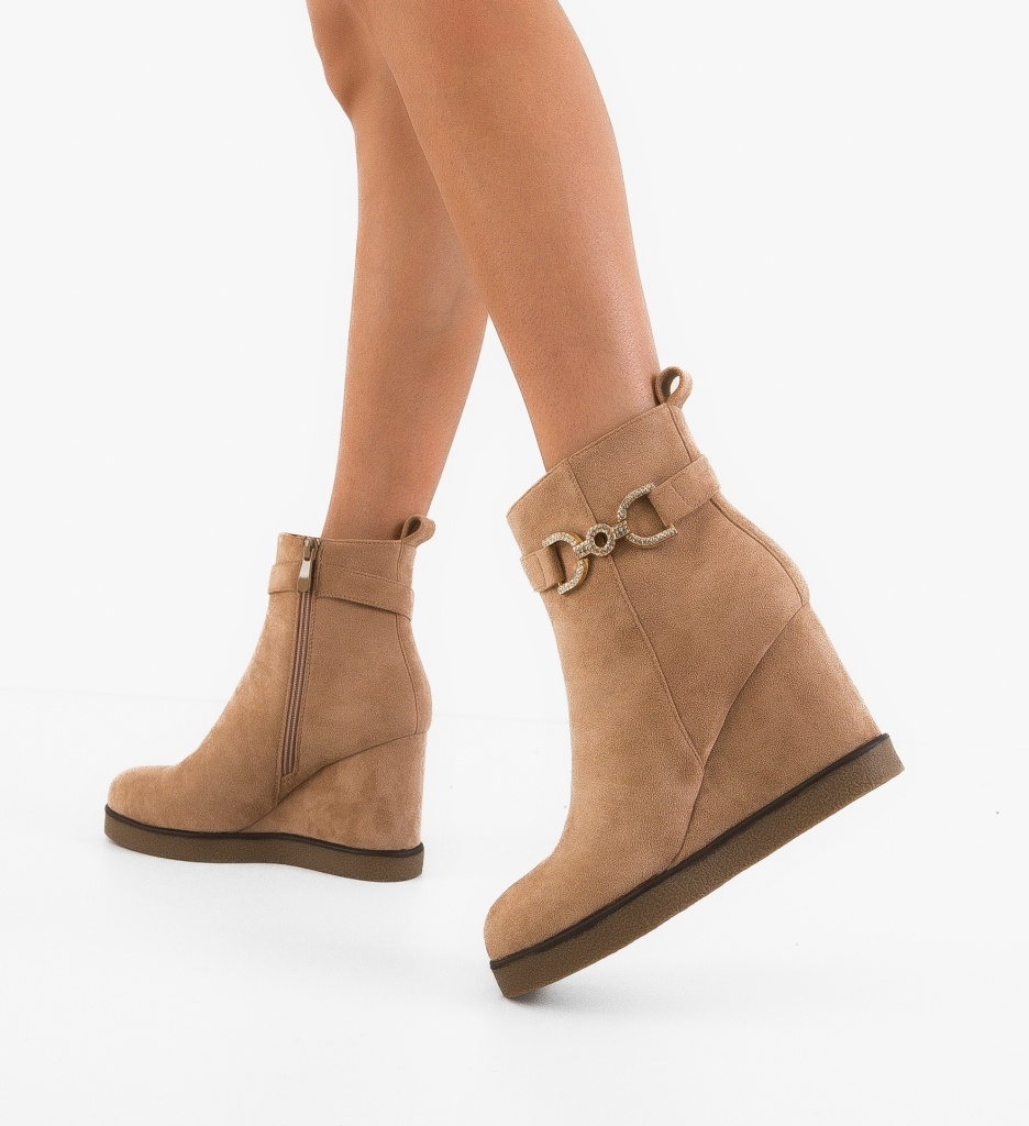 Botine Dama Sien Khaki | Eleganță și Confort - imagine 3
