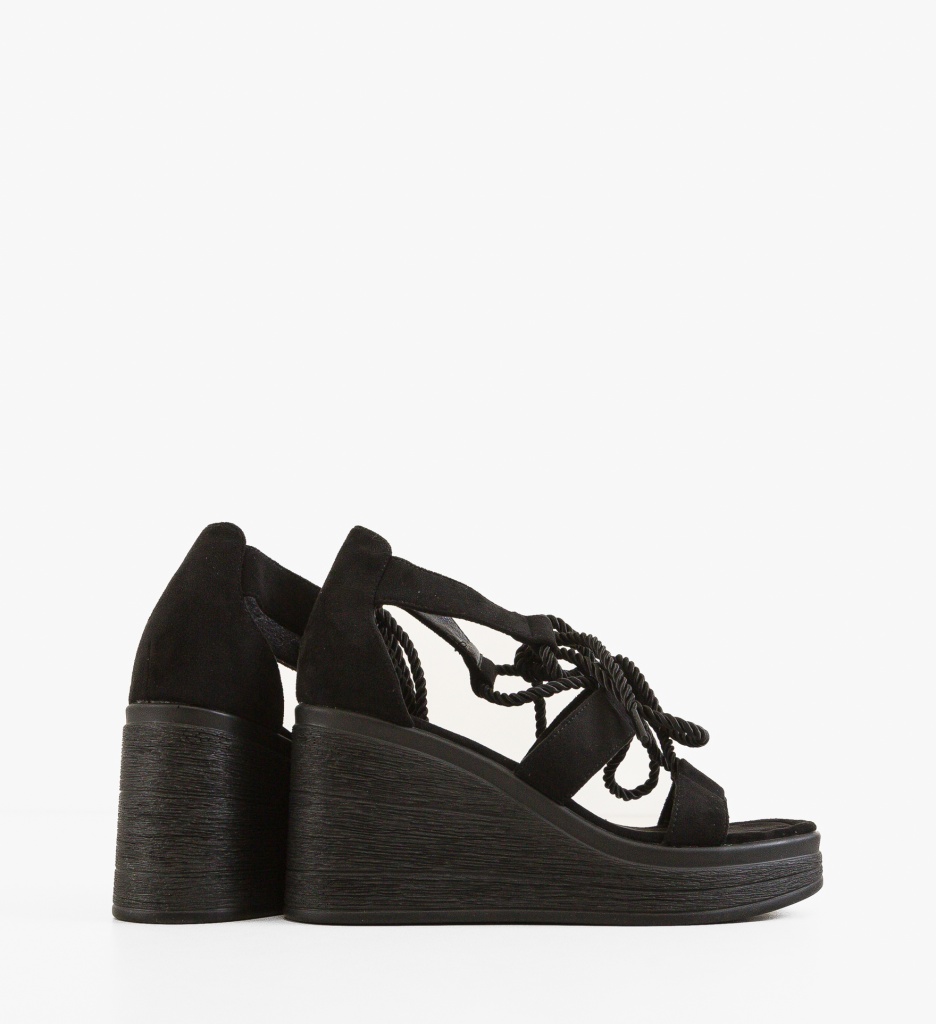 Sandale Platforme Esmee Negre | Toc Confort - imagine 3