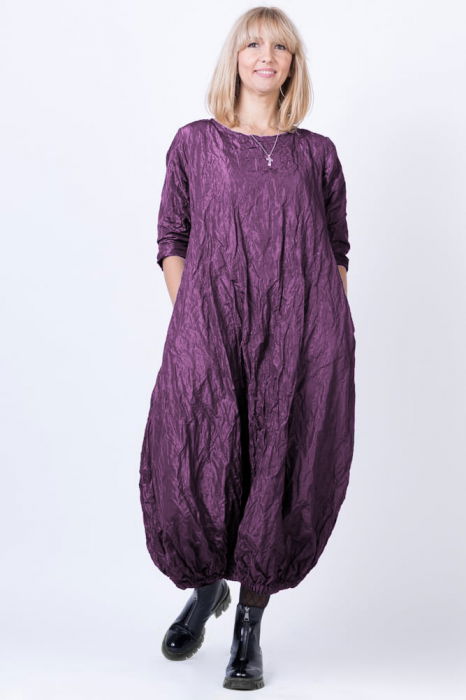 Rochie Gogosar Shopika | Mov Metalizat Eleganta