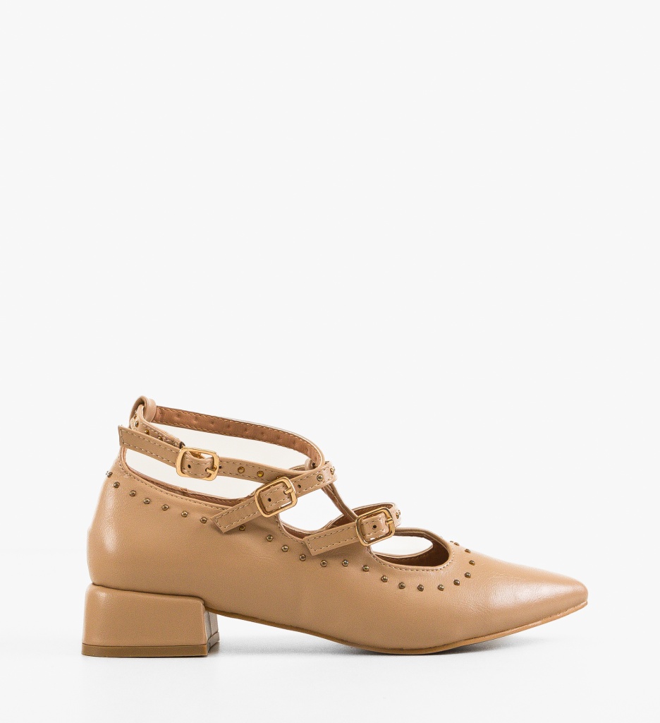 Pantofi cu toc Leslie Nude - Eleganți și Versatili - imagine 3