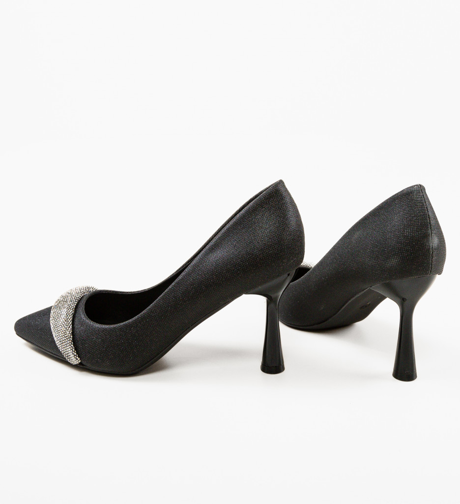 Pantofi Kadar Negri cu Toc Eleganți - imagine 5