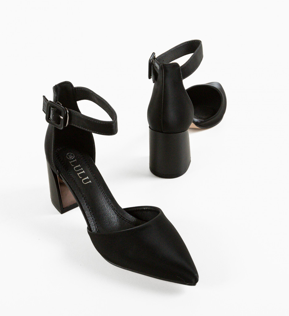 Pantofi Vandre Negri cu Toc - Eleganță Asigurată - imagine 8