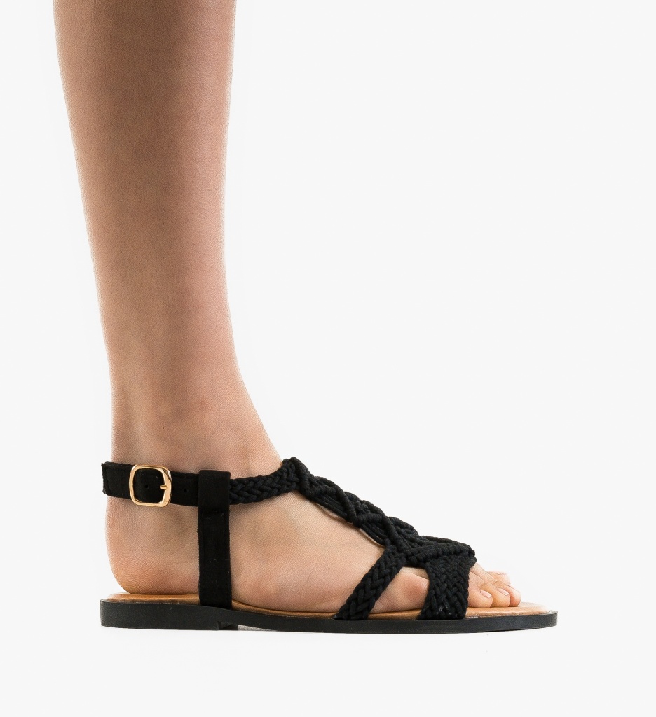Sandale Dama Alivia Negre | Eleganță și Confort - imagine 6