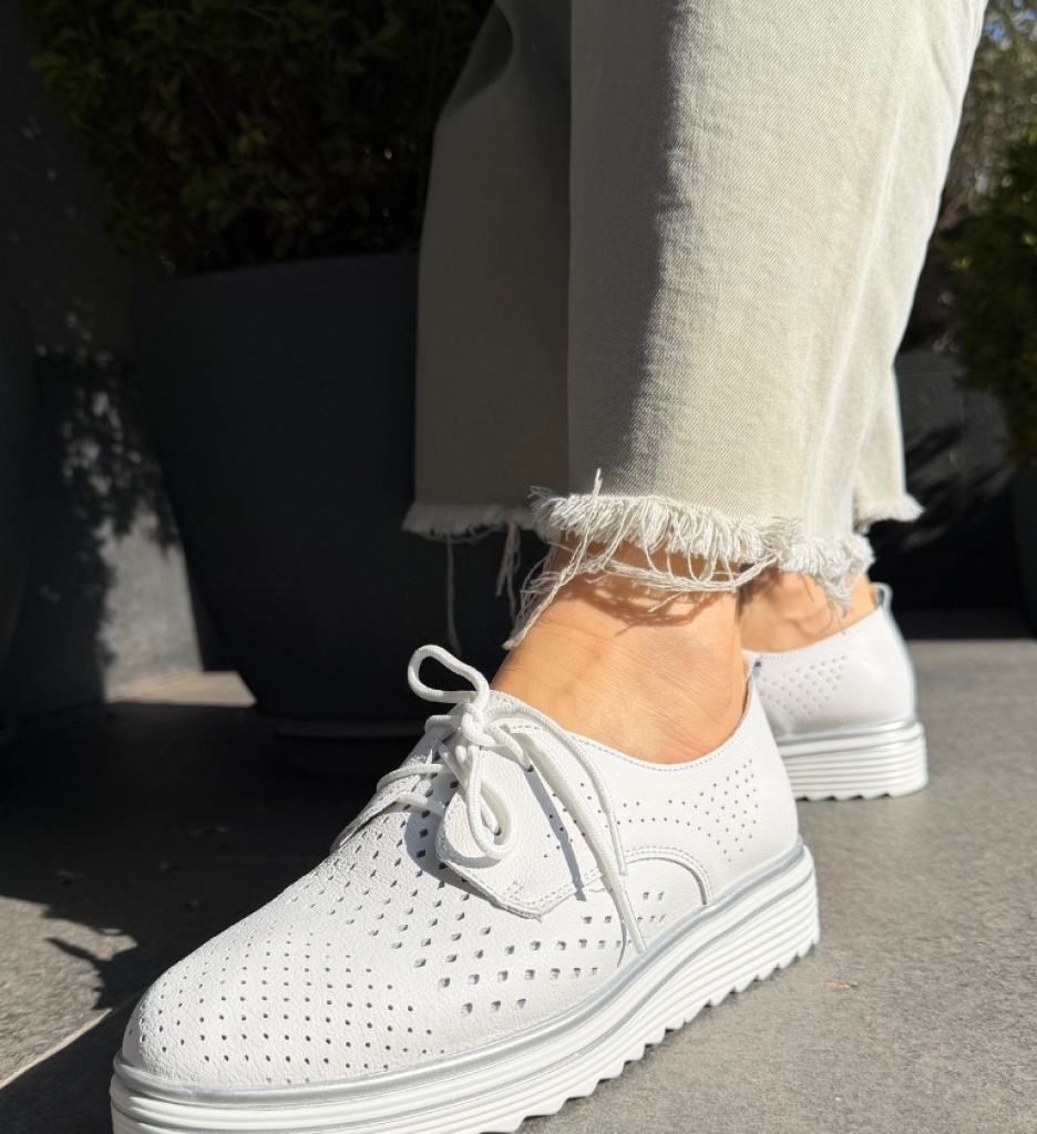 Pantofi Casual Tone Albi - Confort și Stil Zilnic - imagine 8
