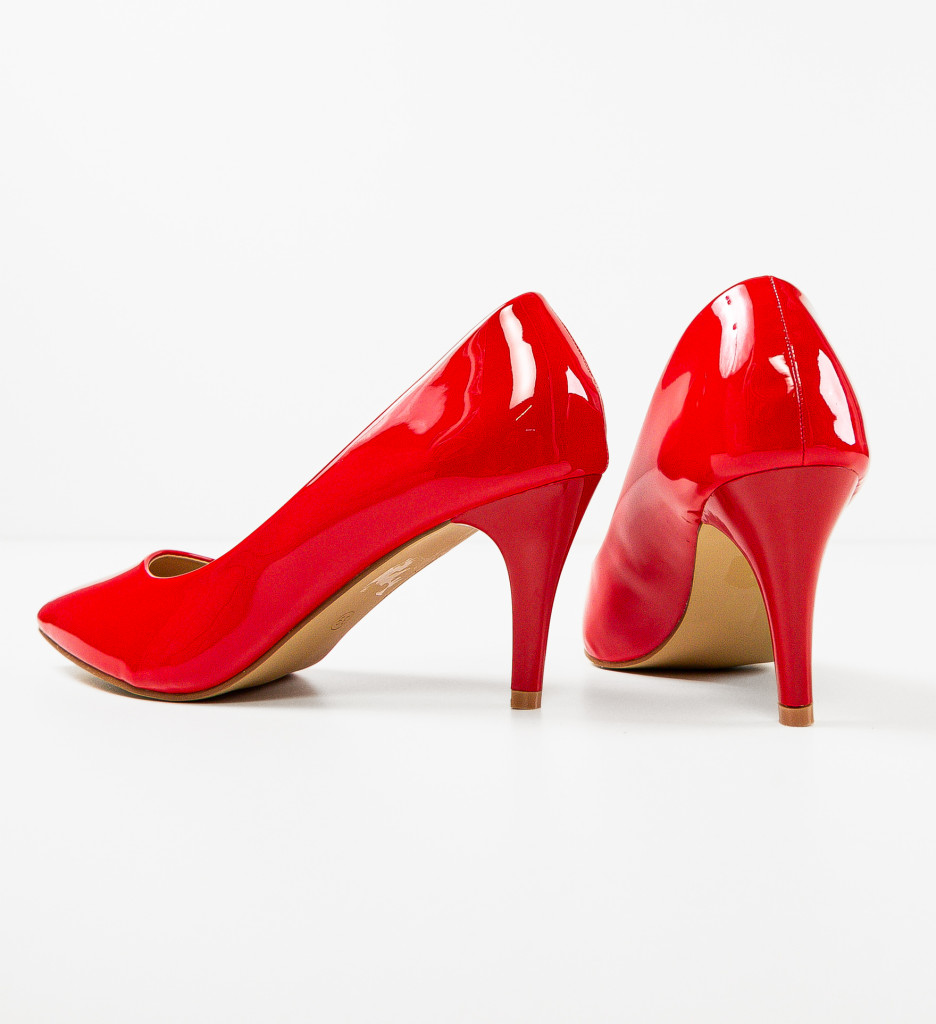 Pantofi dama Plevna Rosii cu toc - Eleganță și Stil - imagine 8