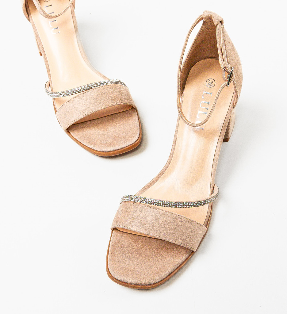 Sandale Kerblex Bej cu Toc - Eleganță și Confort - imagine 4