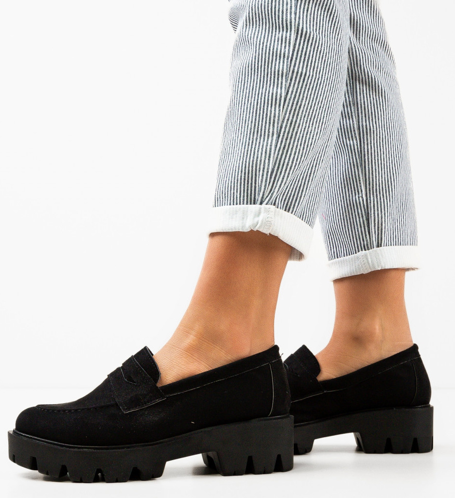 Pantofi Casual Dama Gyna Negri - Confort si Stil - imagine 2