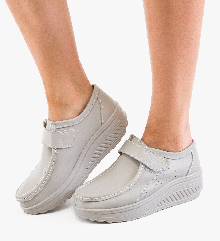 Pantofi Casual Utre Gri - Confort și Stil Urban - imagine 4