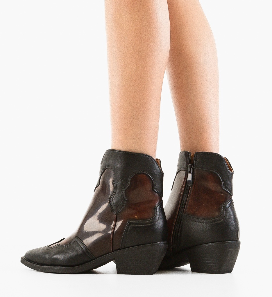 Botine Dama Chard Negre | Eleganță și Confort - imagine 2