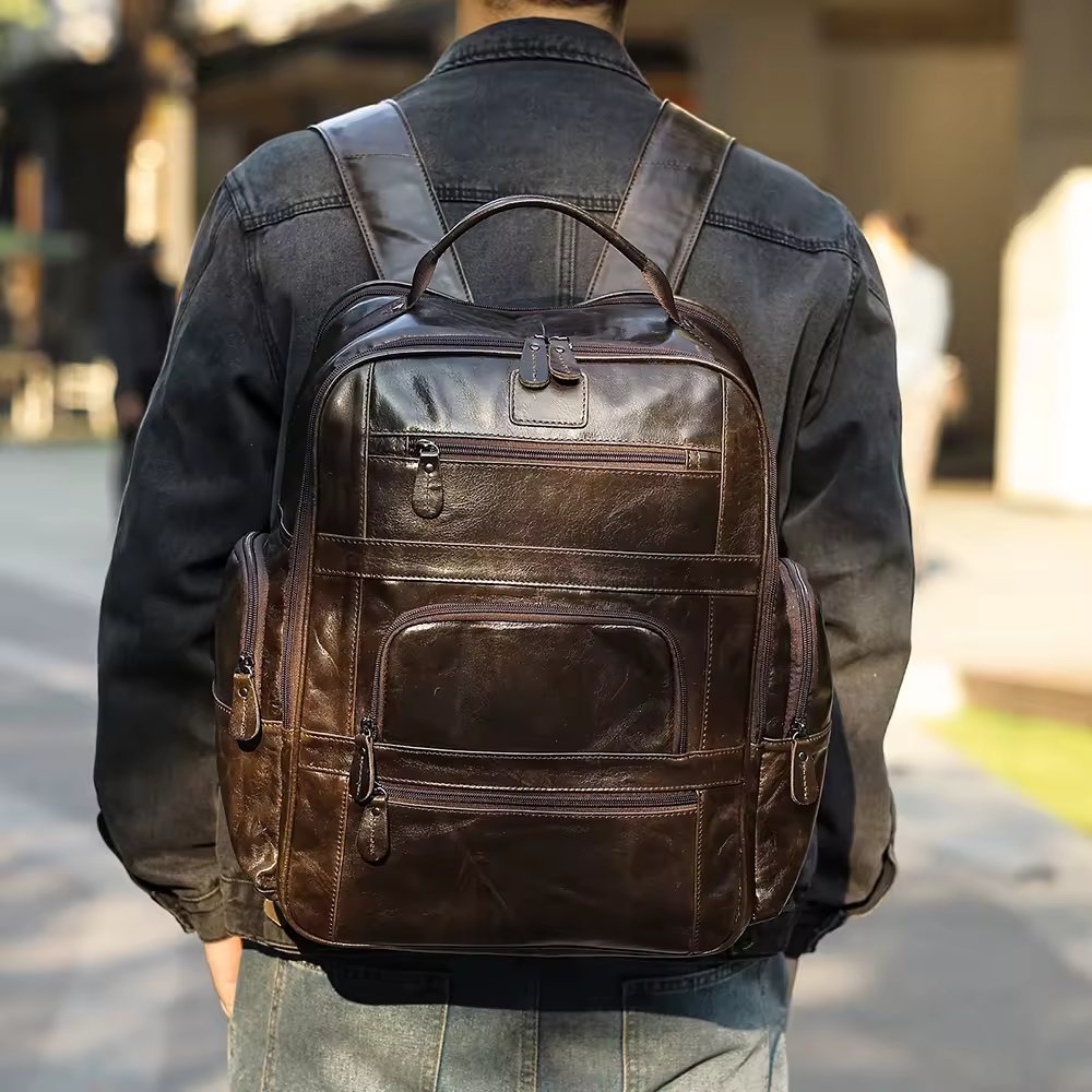 Rucsac Barbati Delis Emeric GT3325 Piele Naturala - imagine 3