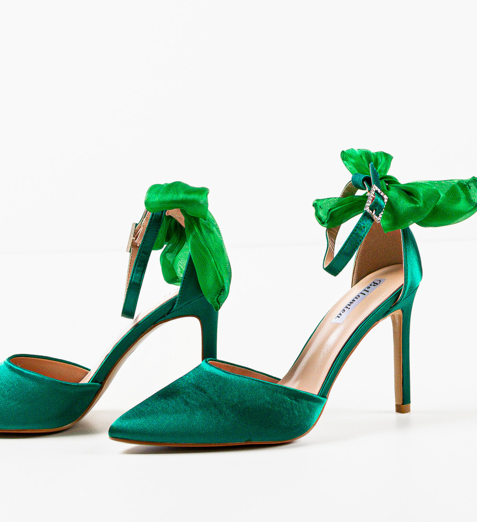 Pantofi Warren Dama Verzi | Stil și Eleganță - imagine 5