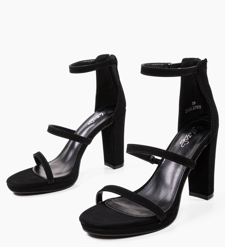 Sandale Toc Ruger Negre - Stil și Eleganță - imagine 9