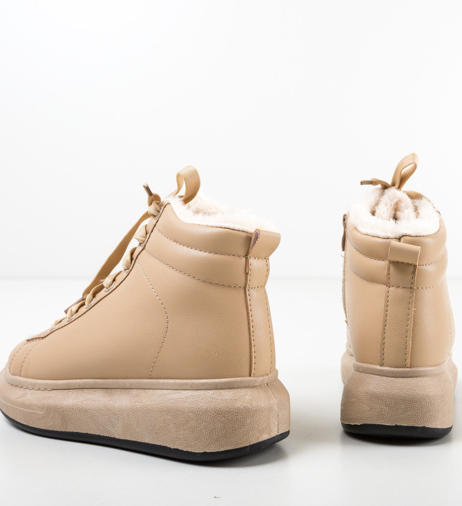 Pantofi Sport Misterlava Camel - Confort & Stil - imagine 6