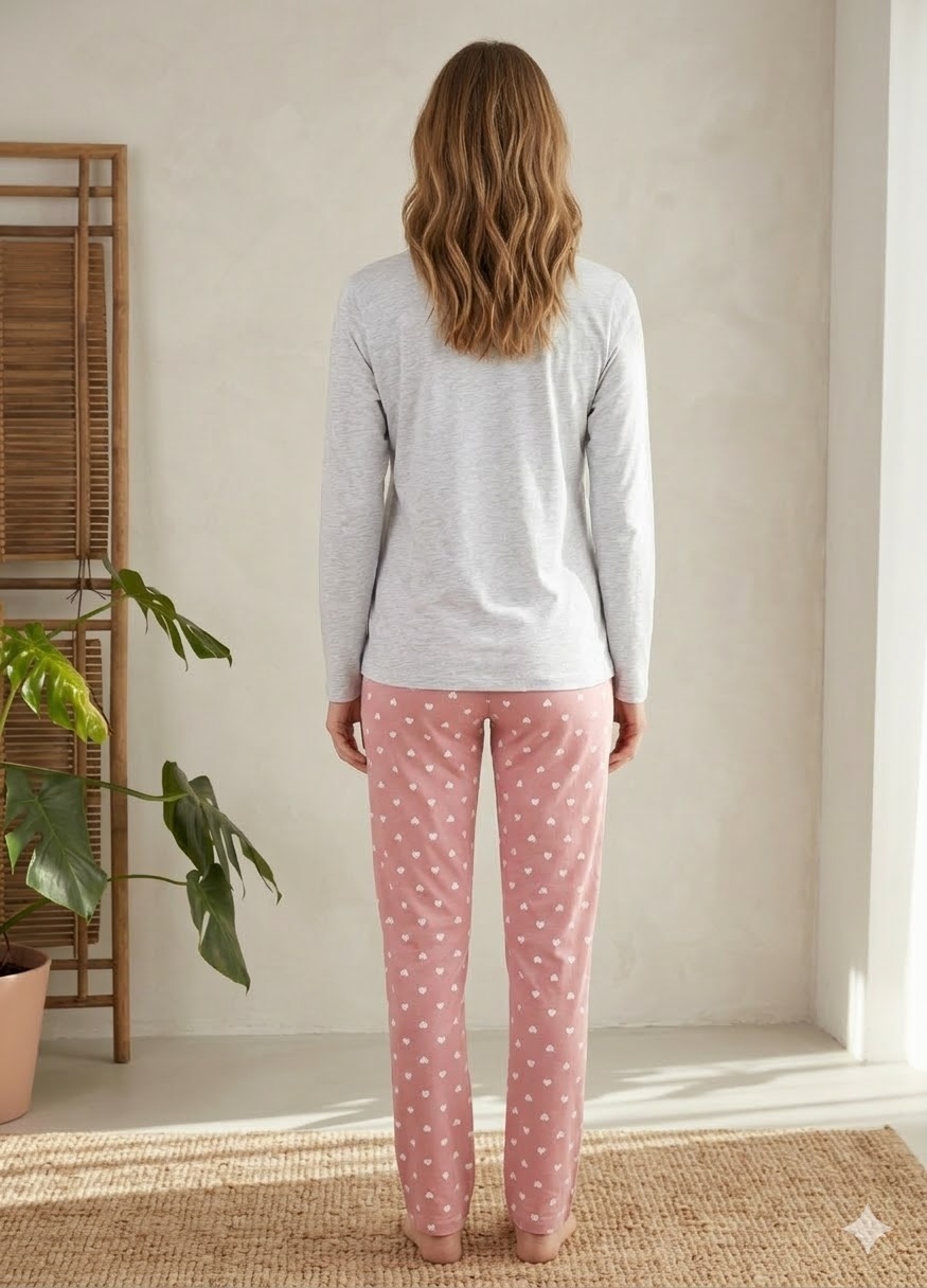 Pijama Dama Delis Everyday, 2 Bucati, Bumbac - imagine 2