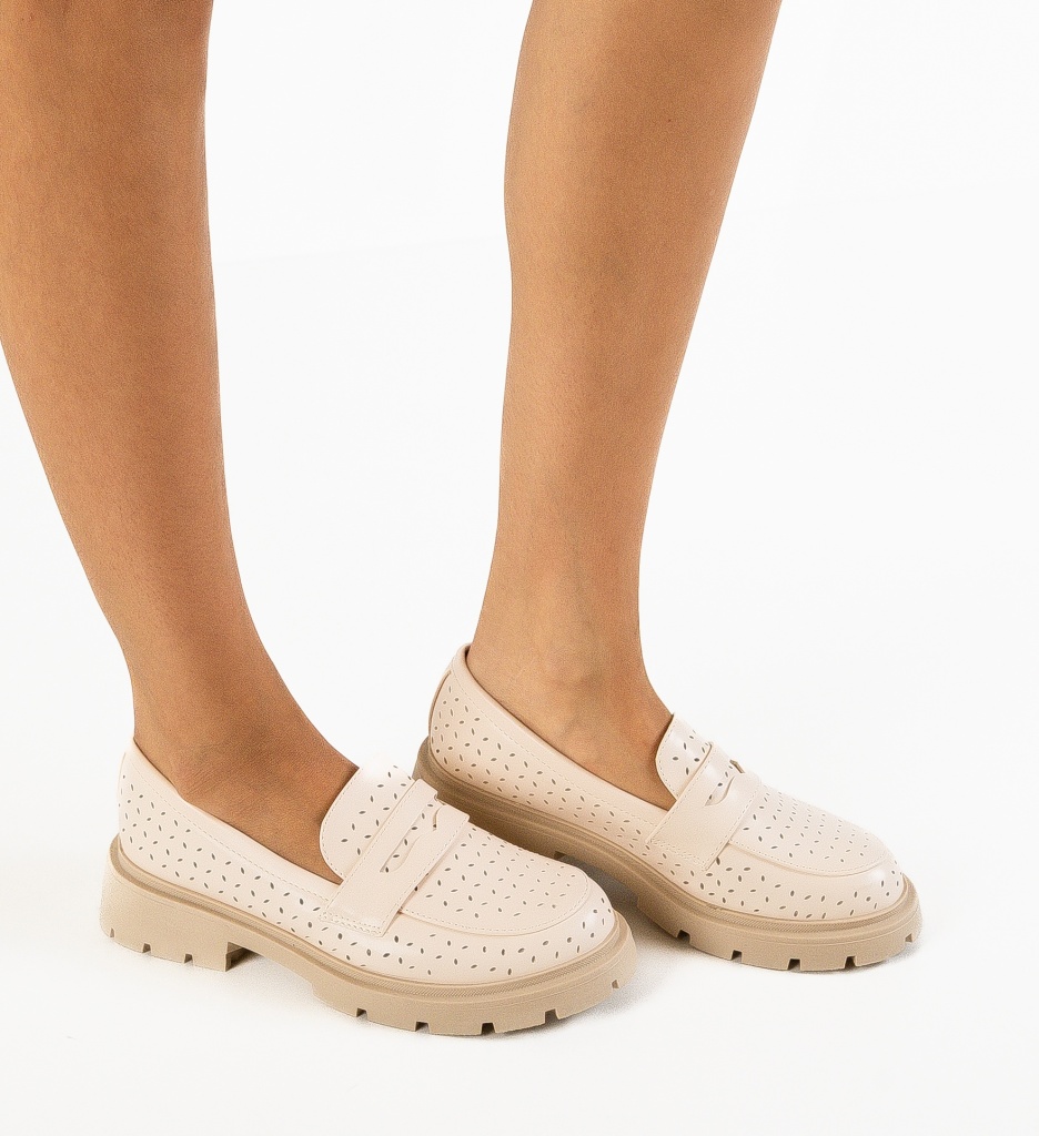 Pantofi Casual Krato Bej - Confort și Stil - imagine 3