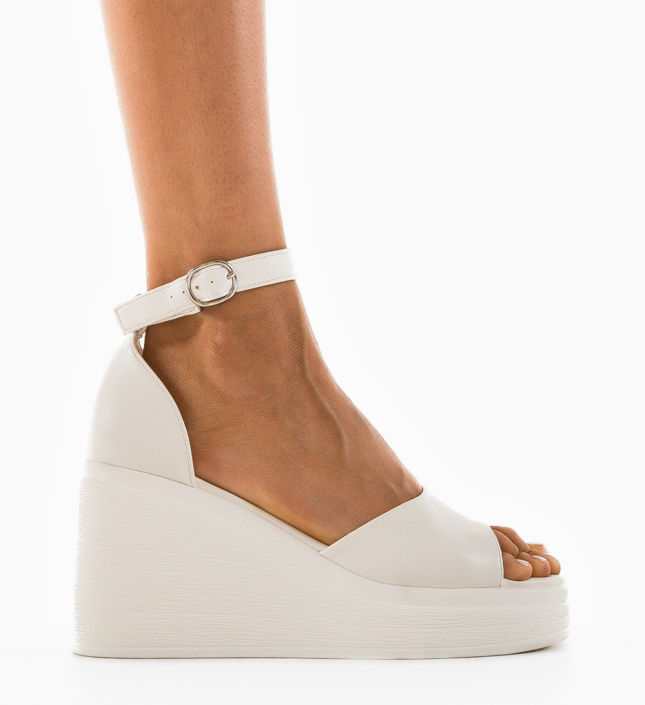 Platforme Dama Albe | Eleganță și Confort - imagine 3